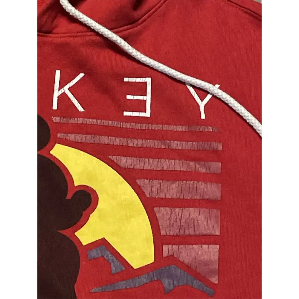 Disney Collection By Neff Mickey Mouse Hoodie Sweatshirt Mens Size Medium Red